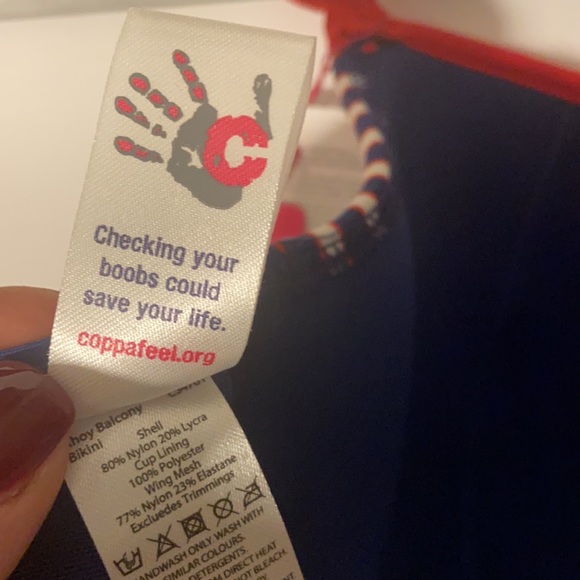 Curvy Kate nautical bikini swim top NWT Size 32M - Picture 12 of 15